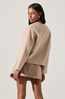 Jennah Collarless Cropped Jacket