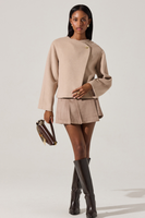 Jennah Collarless Cropped Jacket