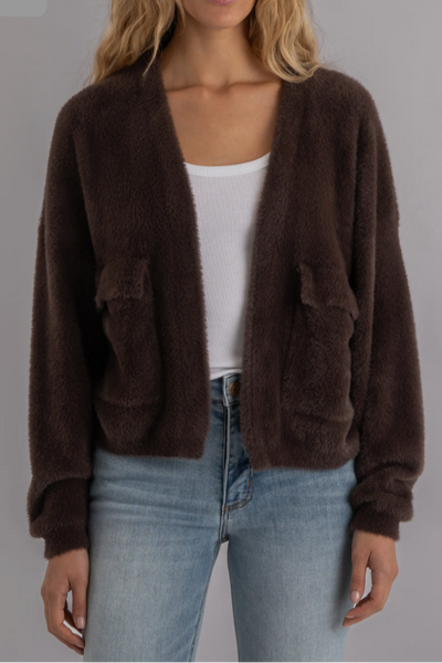 Jana Open Front Cardigan