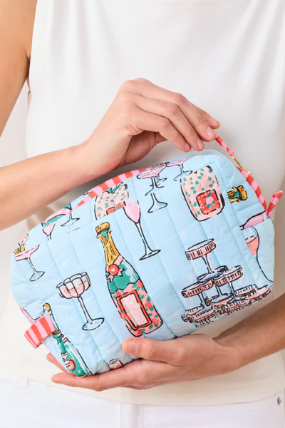 Quilted Pouch in Champagne Tower