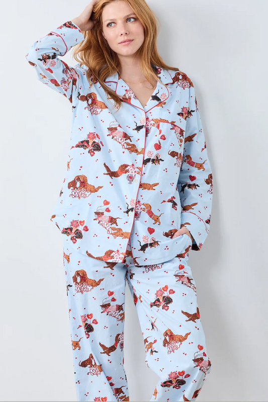Dachshund Date Long PJ Set