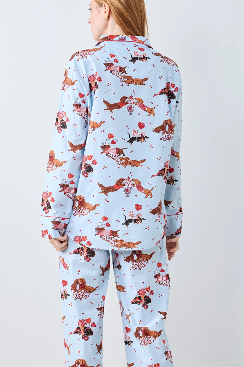 Dachshund Date Long PJ Set