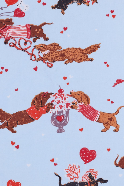 Dachshund Date Long PJ Set