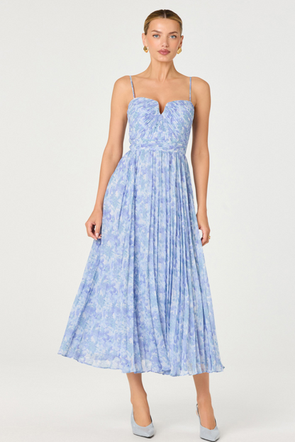 Bailey Floral Pleated Maxi Dress
