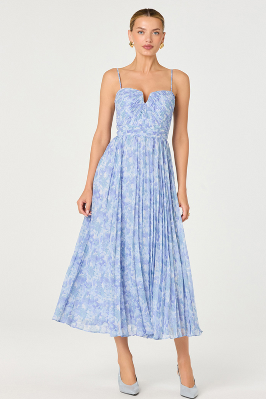 Bailey Floral Pleated Maxi Dress