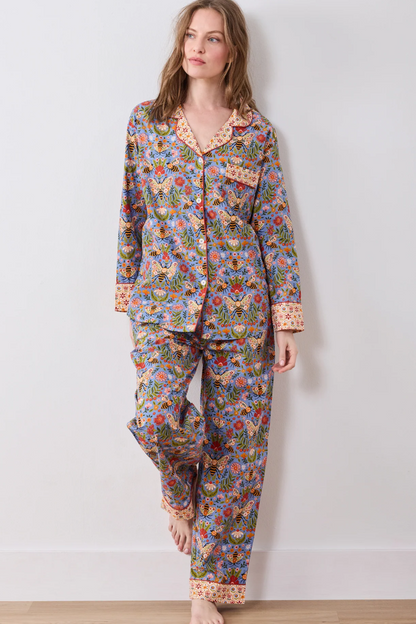 Bee Tapestry Long PJ Set
