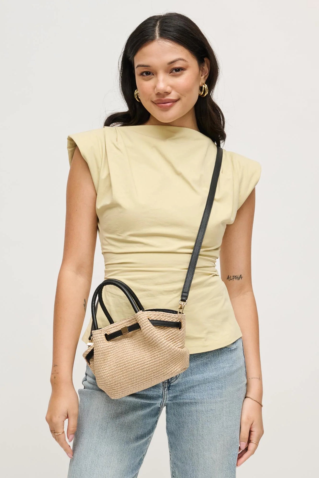 Selena Straw Crossbody