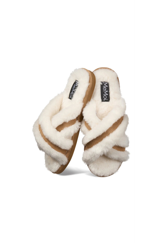 Serina Plush Faux Fur Slippers