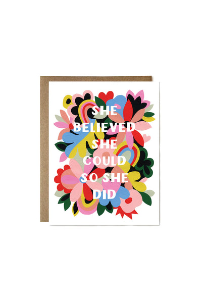 She Believed Card