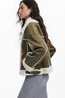 Shearling Biker Jacket