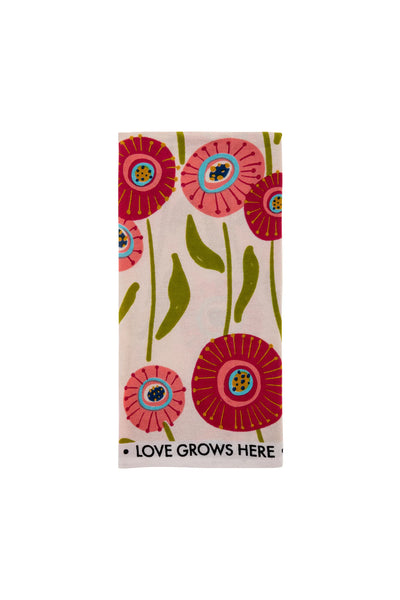 Shelly Tea Towel Love Grows Here