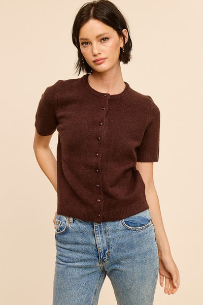 Short Sleeve Classic Cardigan
