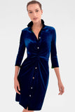 Silky Velvet Twist & Shout Dress