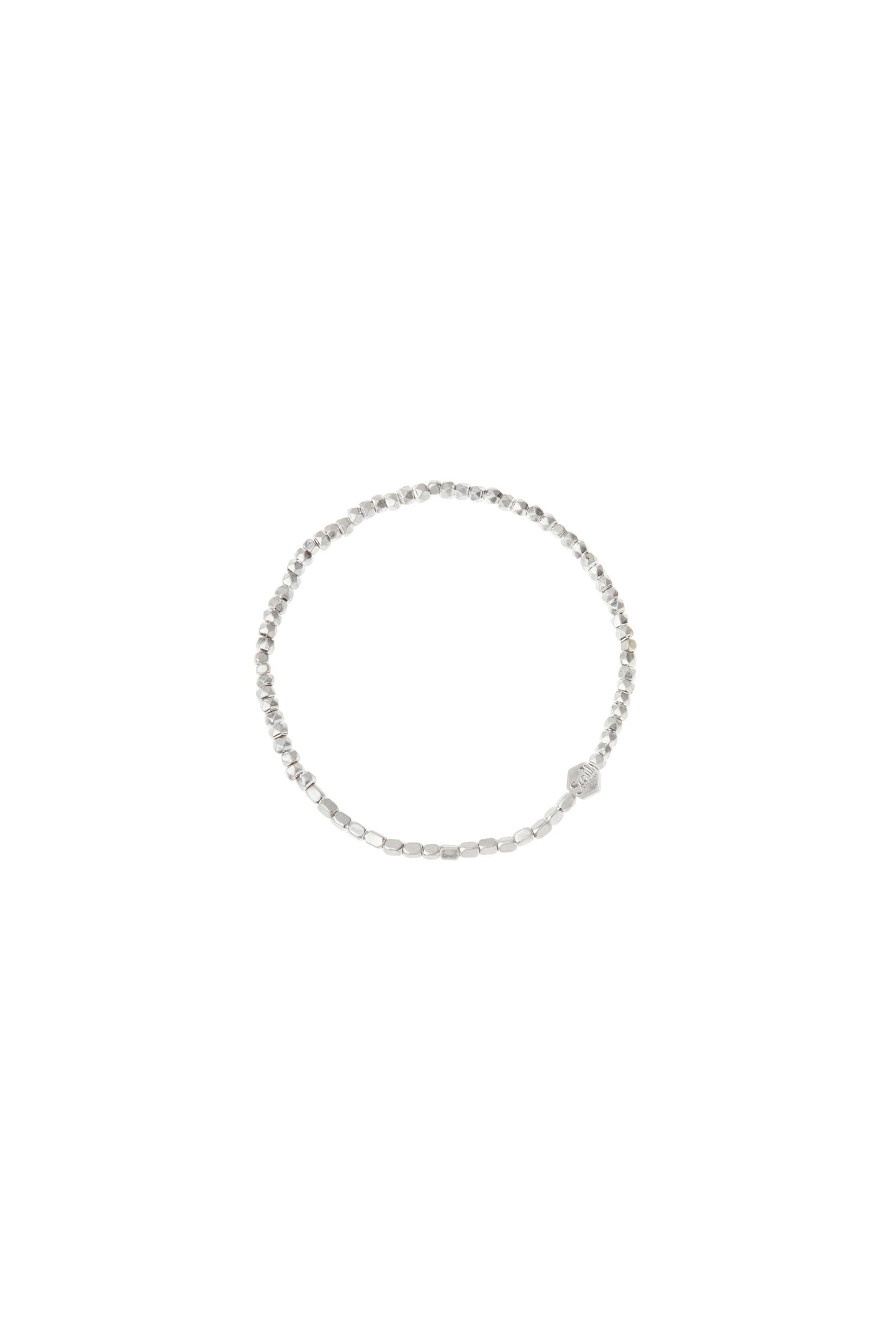 Mini Metal Stacking Bracelet Silver