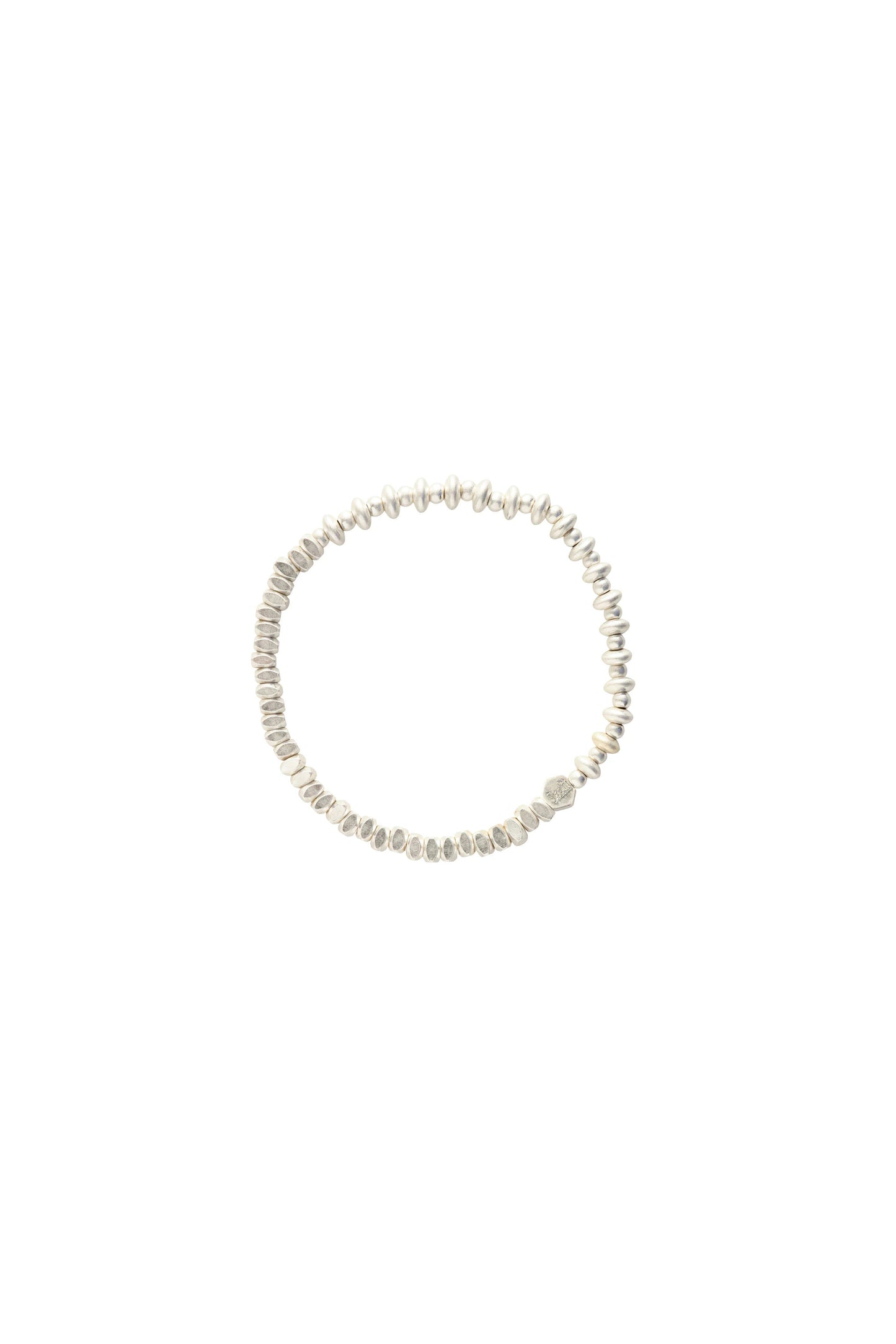 Mini Stacking Bracelet Mixed Silver
