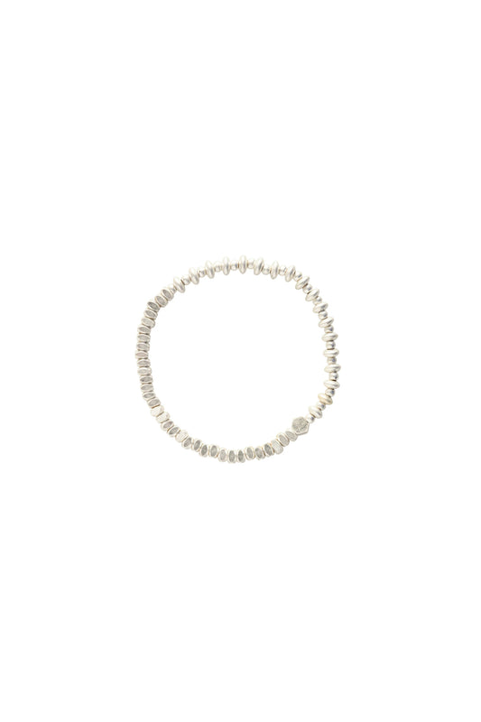 Mini Stacking Bracelet Mixed Silver