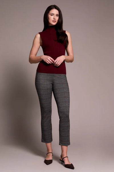Sleeveless Mock Neck Knit Top