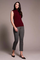 Sleeveless Mock Neck Knit Top