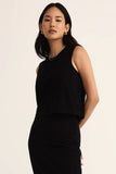 Sloane Jersey Muscle True Black