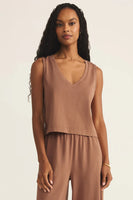 Sloane V-Neck Cotton Jersey Top
