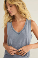 Sloane V-Neck Denim Top