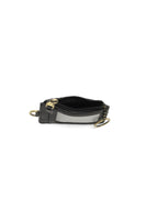 Small Card Wallet with Keyring Black