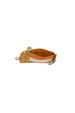 Small Card Wallet with Keyring Honey