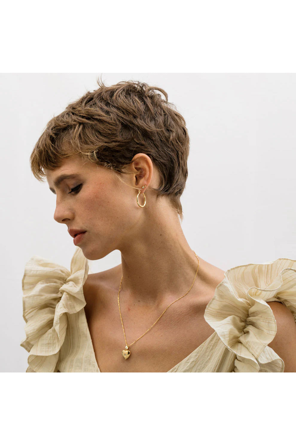 Small Maria Hoops Gold