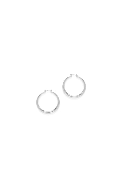 Small Maria Hoops Silver