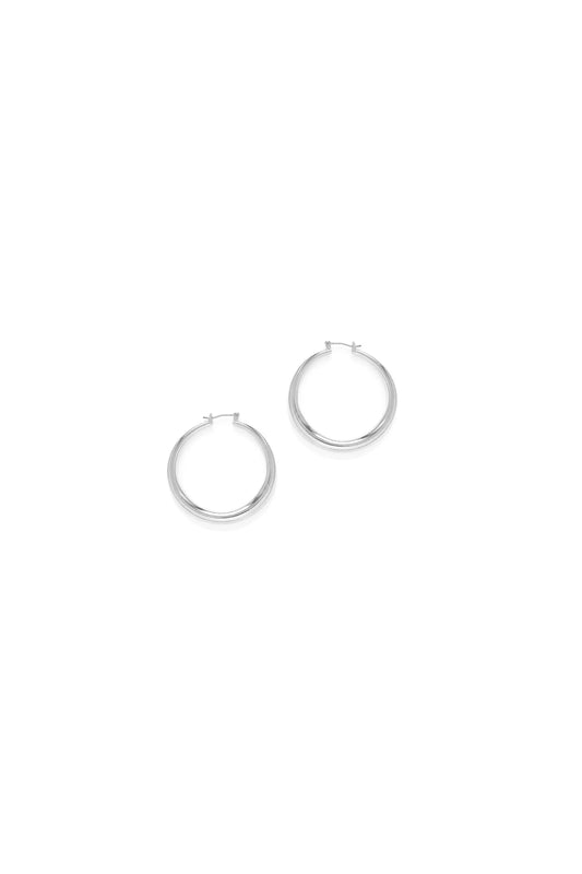 Small Maria Hoops Silver