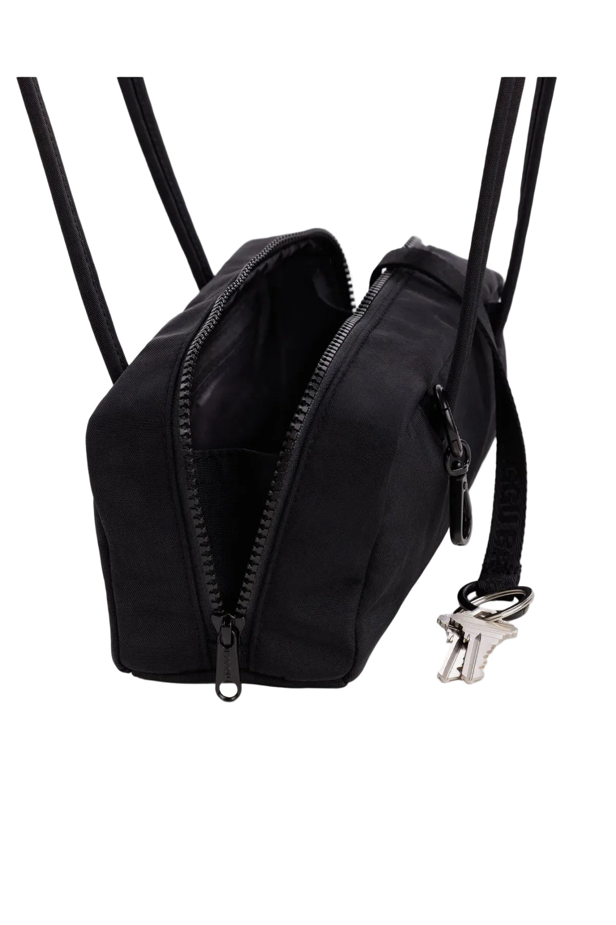 Small Nylon Bowler Bag Black