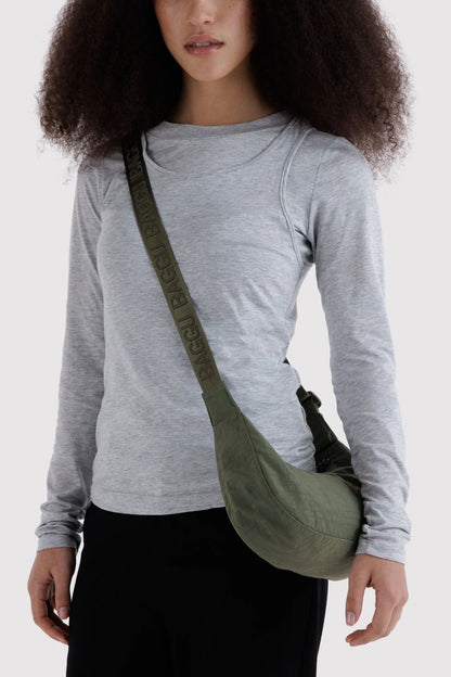 Small Nylon Crescent Bag Caper