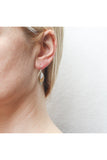Small Triple Layered Leaves Earrings