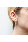 Small Triple Rounded Rectangles Earring