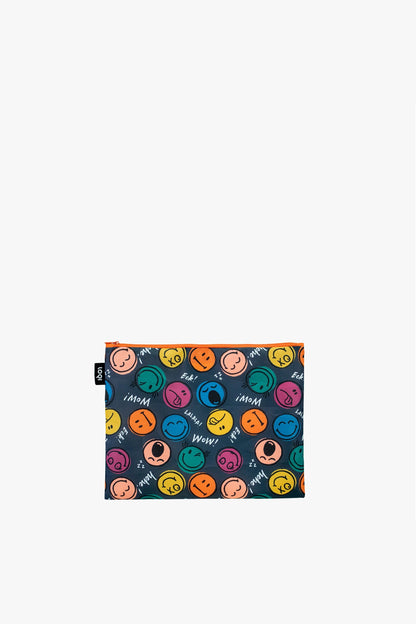 Smiley Boys and Girls Recycled Zip Pockets