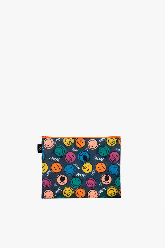 Smiley Boys and Girls Recycled Zip Pockets