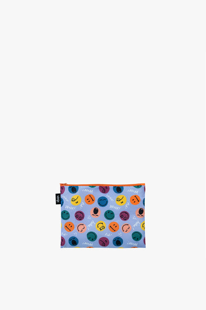 Smiley Boys and Girls Recycled Zip Pockets