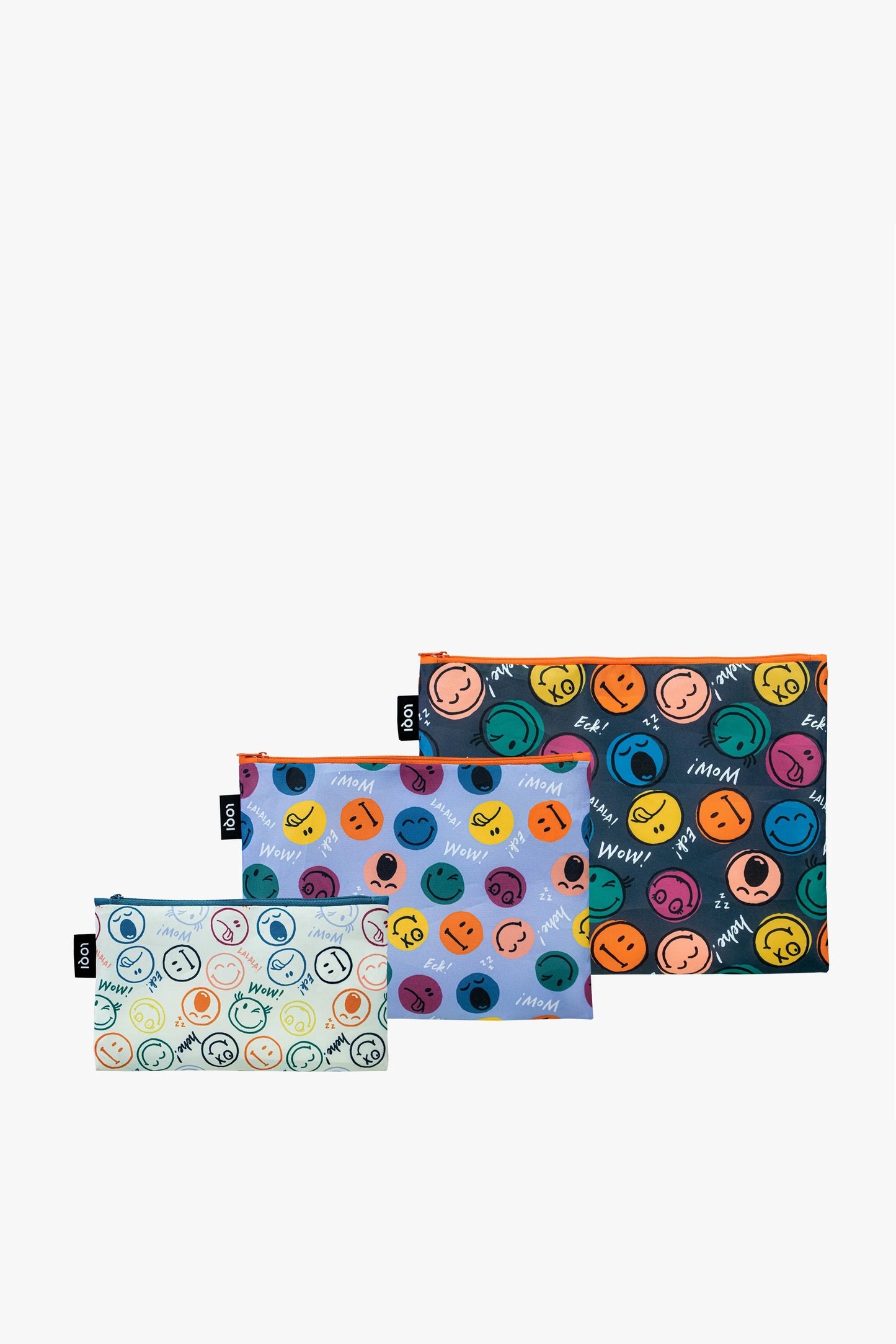 Smiley Boys and Girls Recycled Zip Pockets