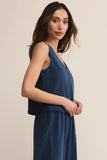 Solace V-Neck Sleeveless Jersey Top
