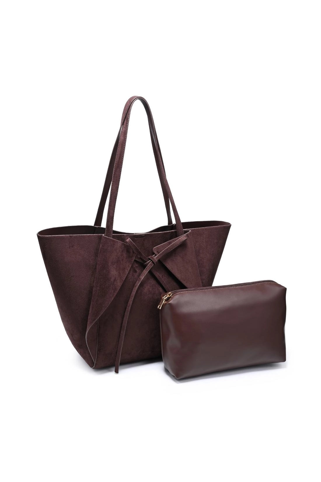 Soren Bow Front Tote Chocolate