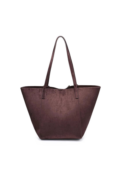 Soren Bow Front Tote Chocolate