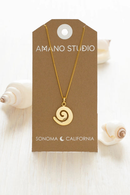 Spiral Pendant Necklace