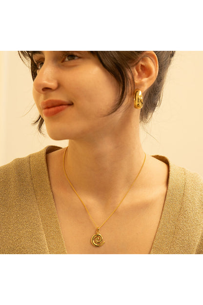 Spiral Pendant Necklace