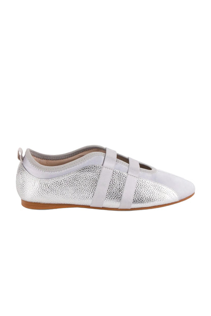 Sporty Leather Ballet Flat Sneaker
