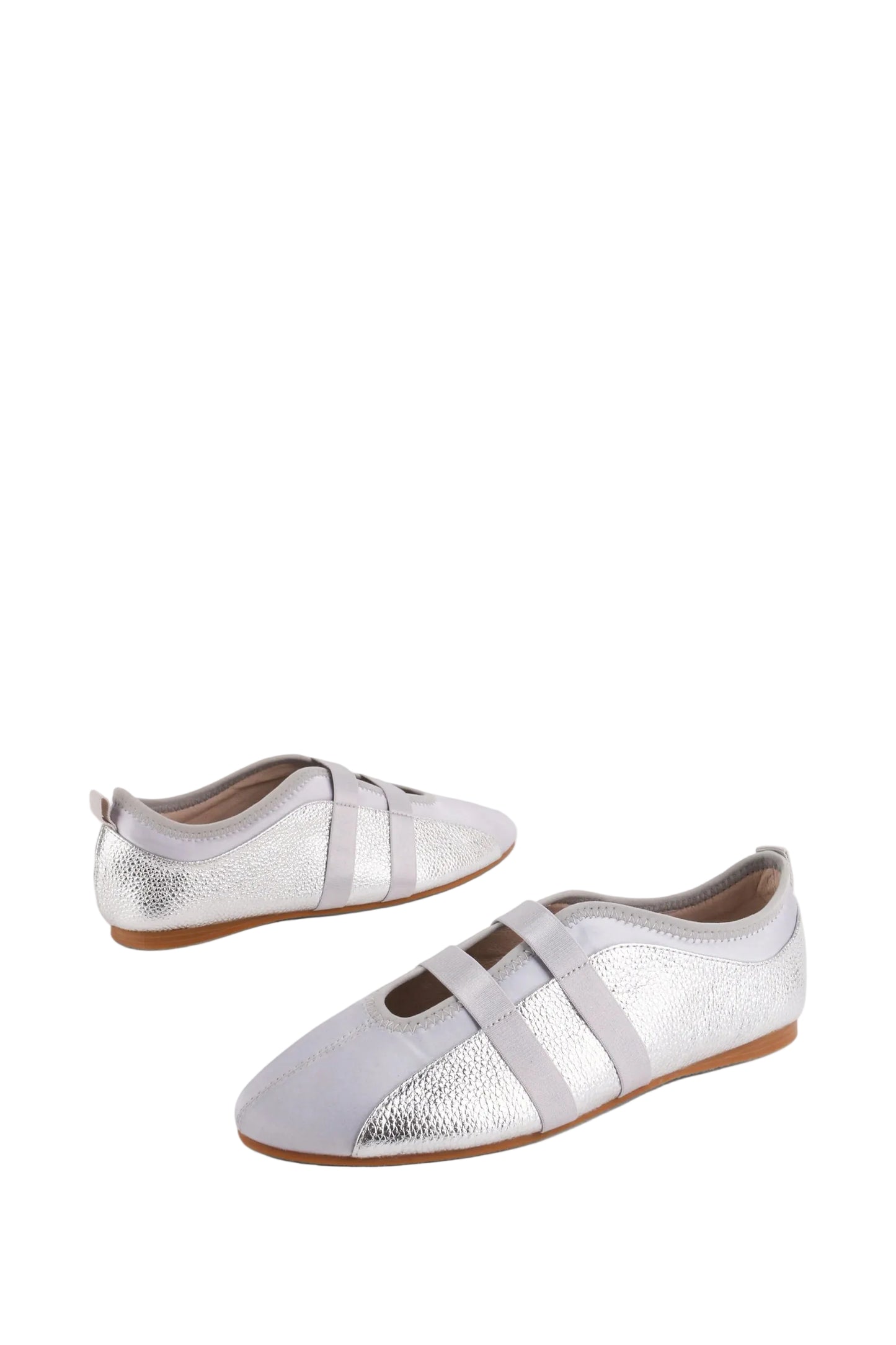 Sporty Leather Ballet Flat Sneaker