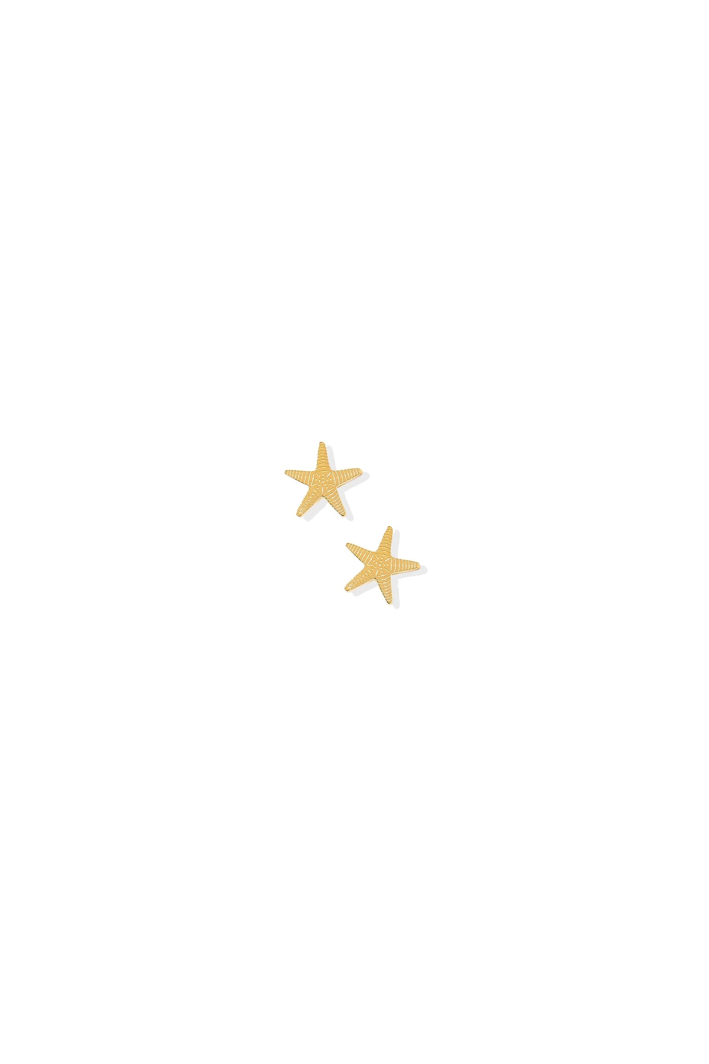 Starfish Screwback Studs Gold