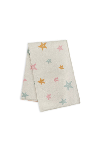Stars Jacquard Knit Baby Blanket