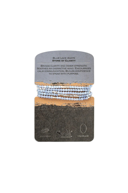 Stone Wrap Blue Lace Agate