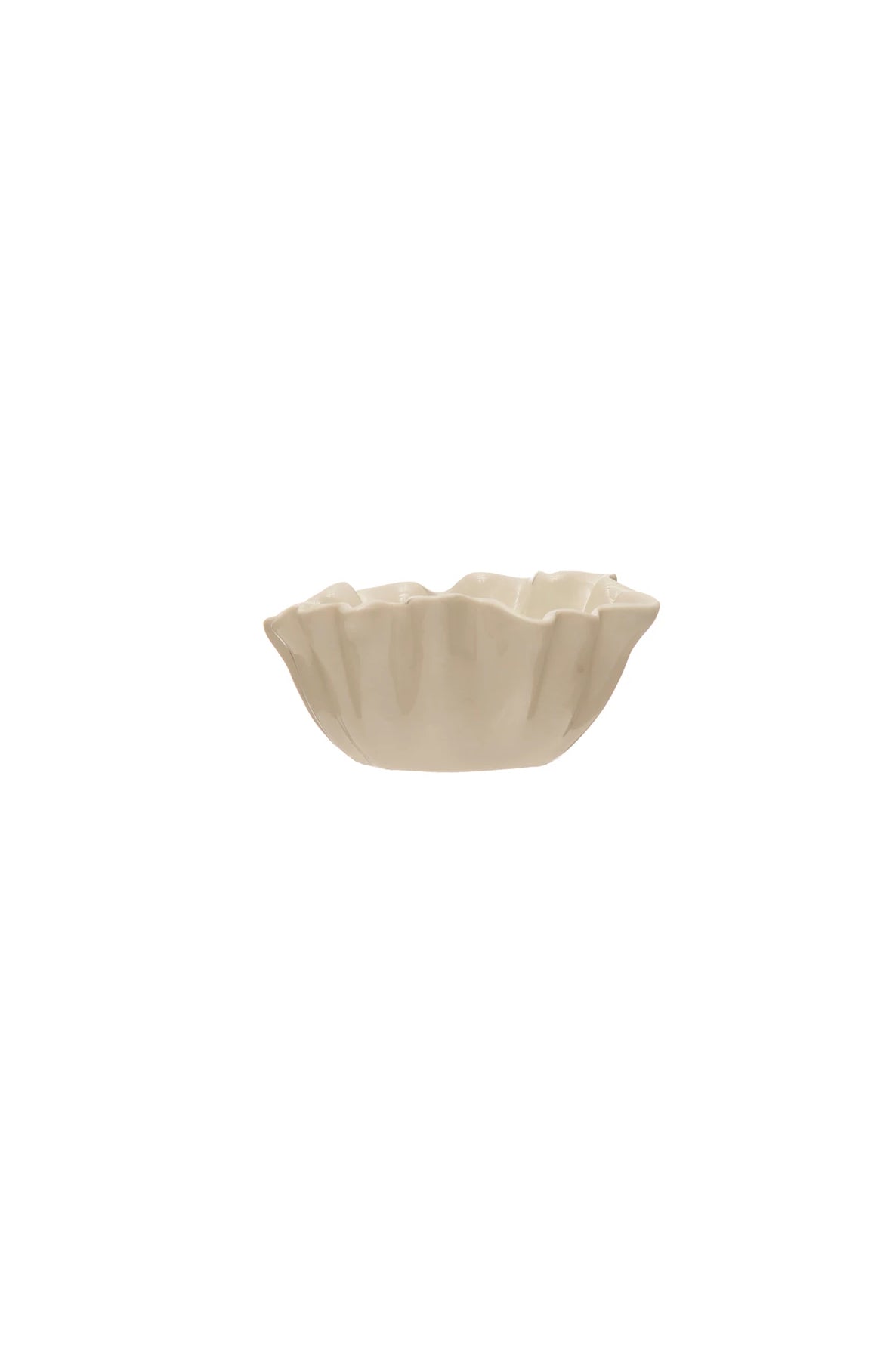 Stoneware Fluted Bowl