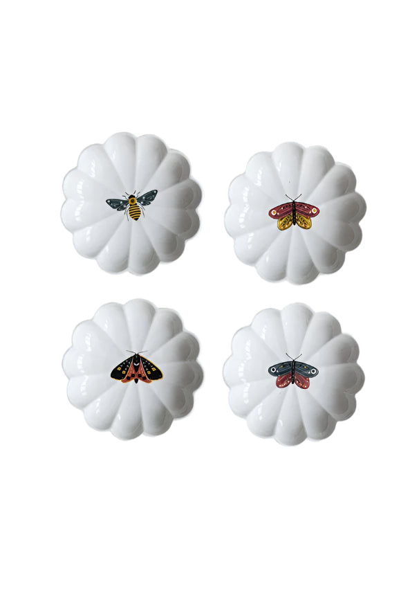 Stoneware Fluted Insect Dish